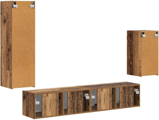 Living Room TV Unit Old Wood L30xW31xH100cm
