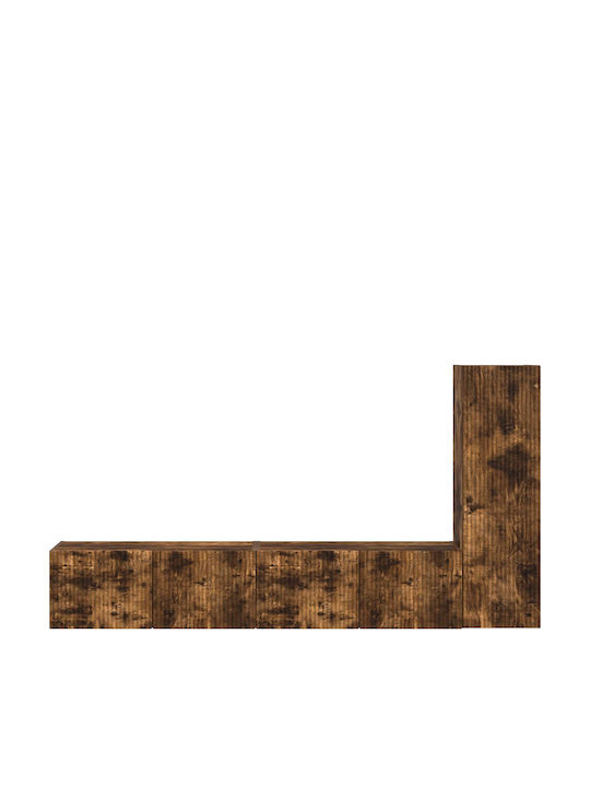 Living Room TV Unit Smoked Oak L30xW31xH100cm