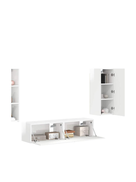Living Room TV Unit White L30xW31xH80cm