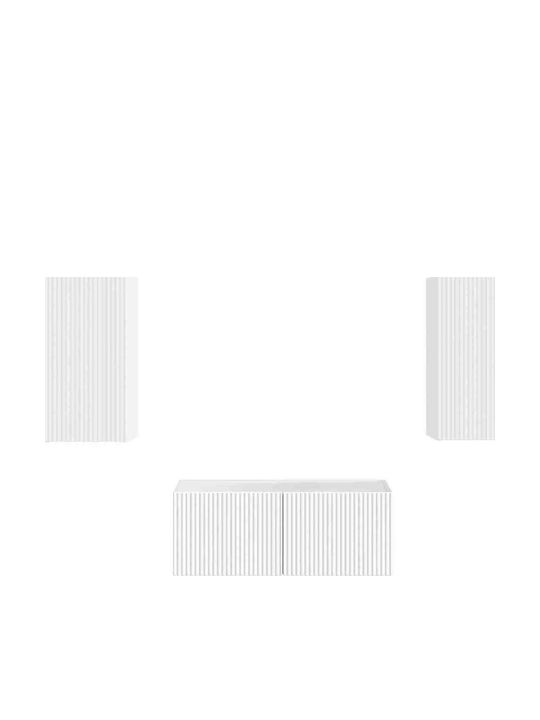 Living Room TV Unit White L78.5xW31xH30cm