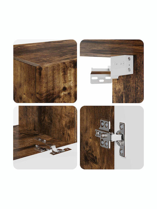Living Room TV Unit Smoked Oak L30xW31xH80cm