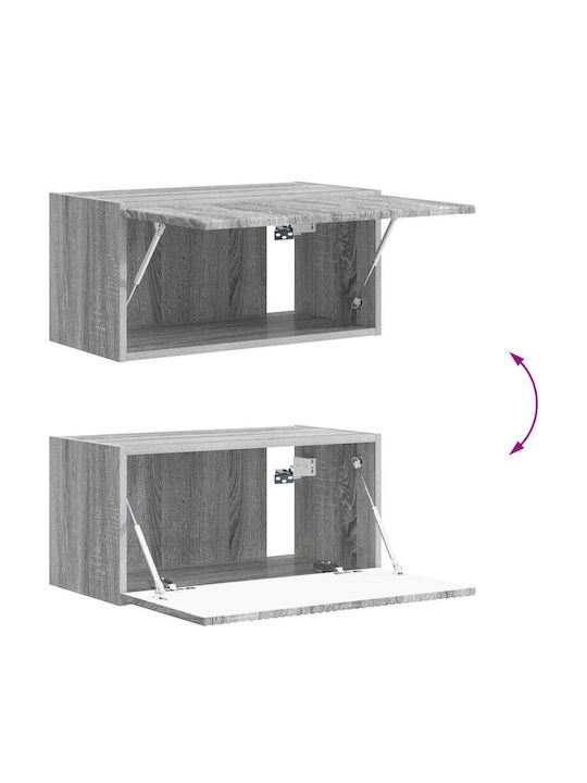 Living Room TV Unit with Lighting Gray Sonoma L30xW31xH60cm