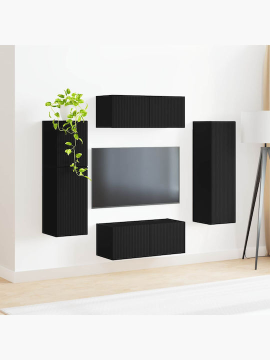 Living Room TV Unit Black L30xW31xH100cm