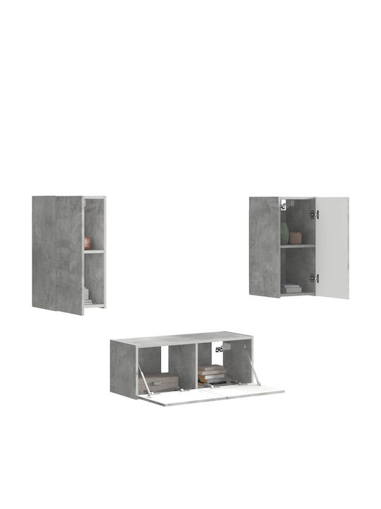 Wohnzimmer TV-Einheit Grey L98xB31xH29.5cm