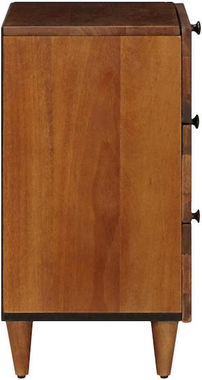 Комод Стъклен Кафяв 50x33x60см