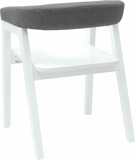 Outdoor Chair Wooden White 2pcs 54x57x73cm
