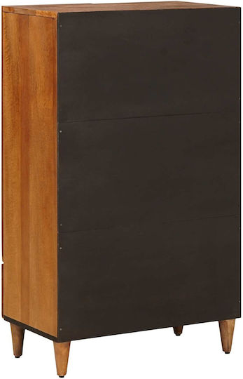 Bufet din Lemn cu Sertare Nuci 60x33.5x100cm
