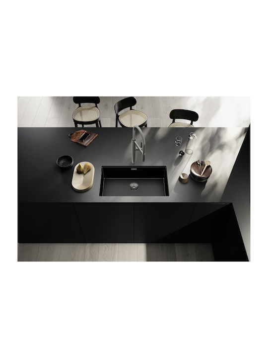 Blanco Claron 700-u Durinox Υποκαθήμενος Νεροχύτης Inox Μ74xΠ44cm Γκρι