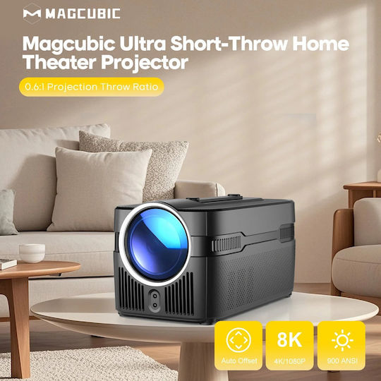 Magcubic HY450C Mini Projector LCD Full HD με Wi-Fi και Ενσωματωμένα Ηχεία