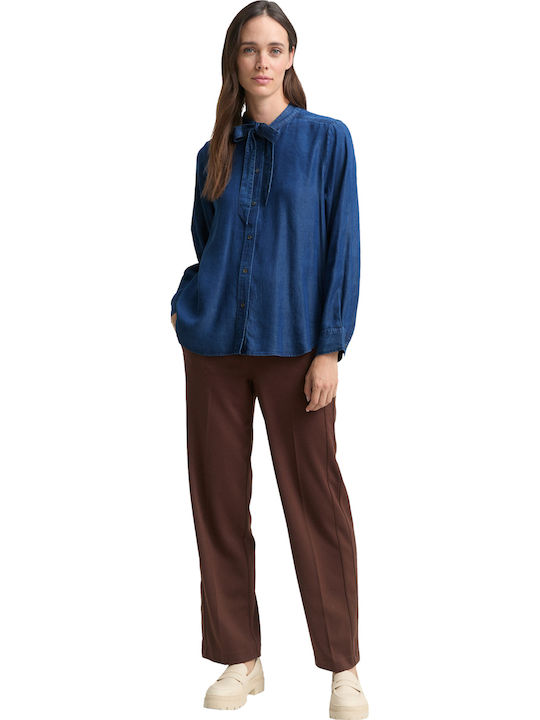 Women's Long Sleeve Shirt Blue