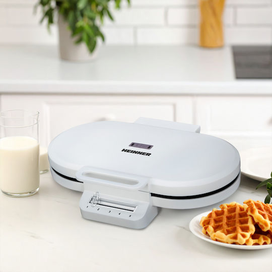 Heinner Aparat Vafe Inima 2 Compartimente 1400W