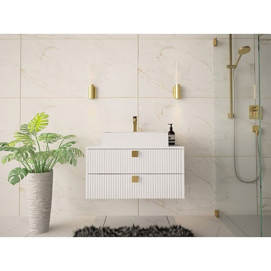 Epipla1.gr Orlvera 102 Ντουλάπι Μπάνιου 80x46x42cm Λευκό