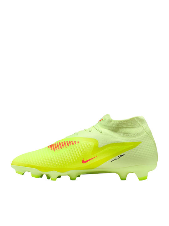 Nike Phantom 6 High Academy Football Shoes with Cleats ORAN-L.GR