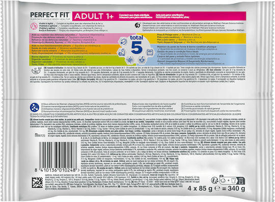 Perfect Fit Nassfutter für Katzen in Beutel mit Kalb 85gr