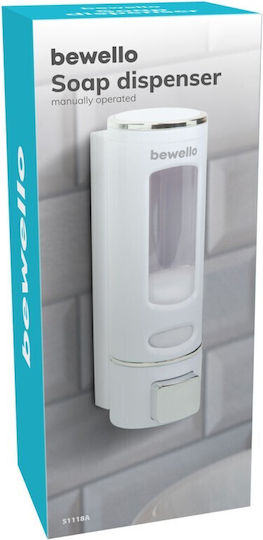 Manual Commercial Soap Dispenser 400 Ml Wall Mounted White