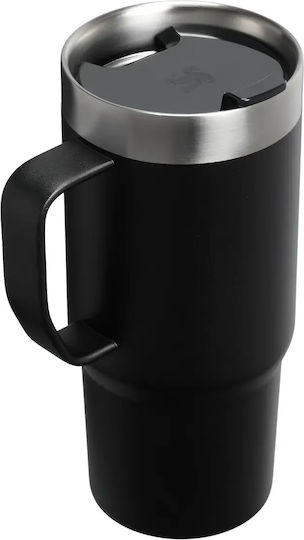 Stanley Everyday Ποτήρι Θερμός Ανοξείδωτο 470ml Black 2.0