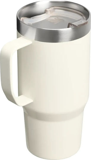 Stanley Everyday Ποτήρι Θερμός Ανοξείδωτο 710ml Cream Gloss