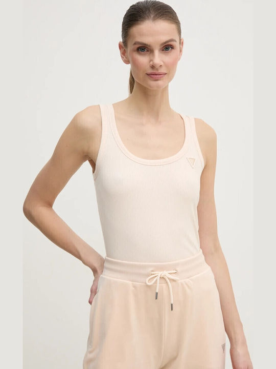 Women's Blouse Sleeveless Beige