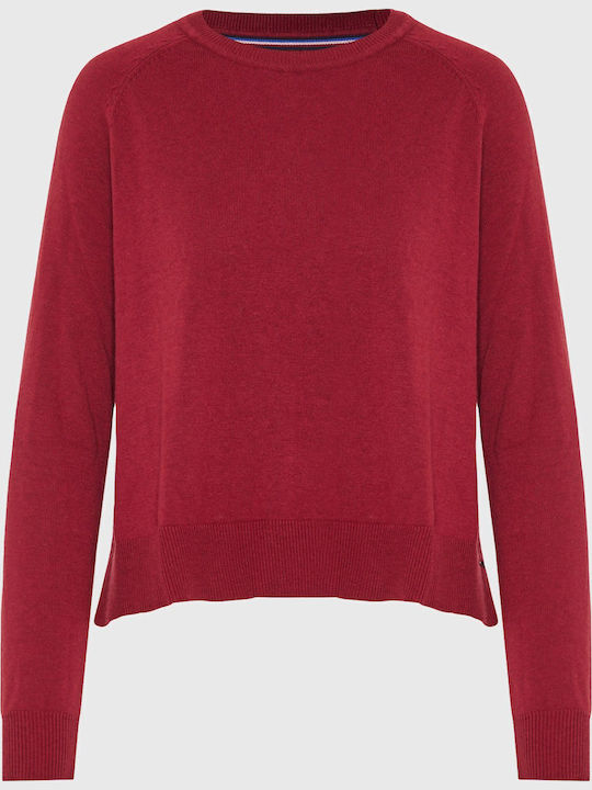 Women's Sweater Cotton Burgundy