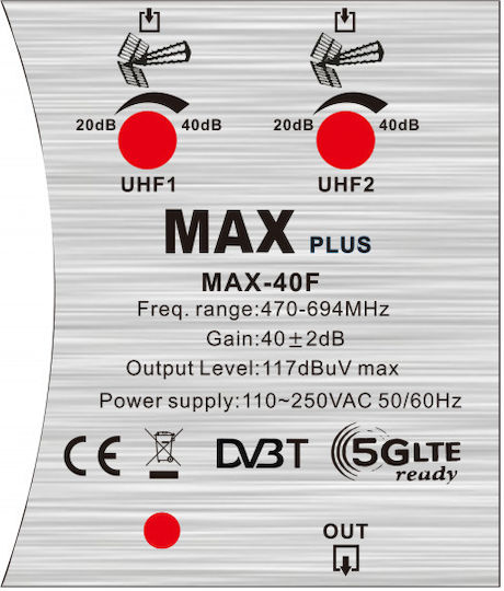 Jager Zentraler Verstärker Satelliten MAX-40F