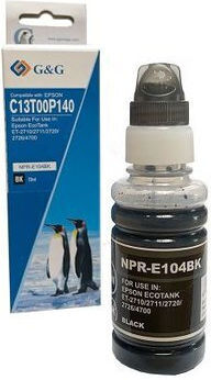 G&G Compatible Inkjet Printer Ink Epson C13T00P140 65ml Black 1pcs