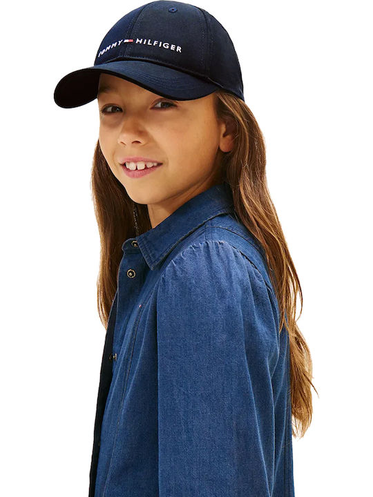 Tommy Hilfiger Παιδικό Καπέλο Jockey Υφασμάτινο Μπλε