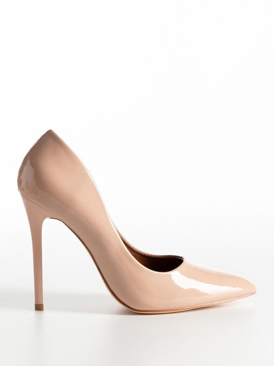Patent Leather Pointed Toe Stiletto Pink High Heels