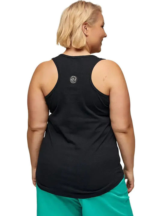 Women's Sleeveless Black Sports Blouse
