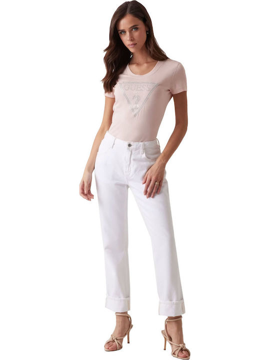 Shiny Triangle Damen T-Shirt Salmon