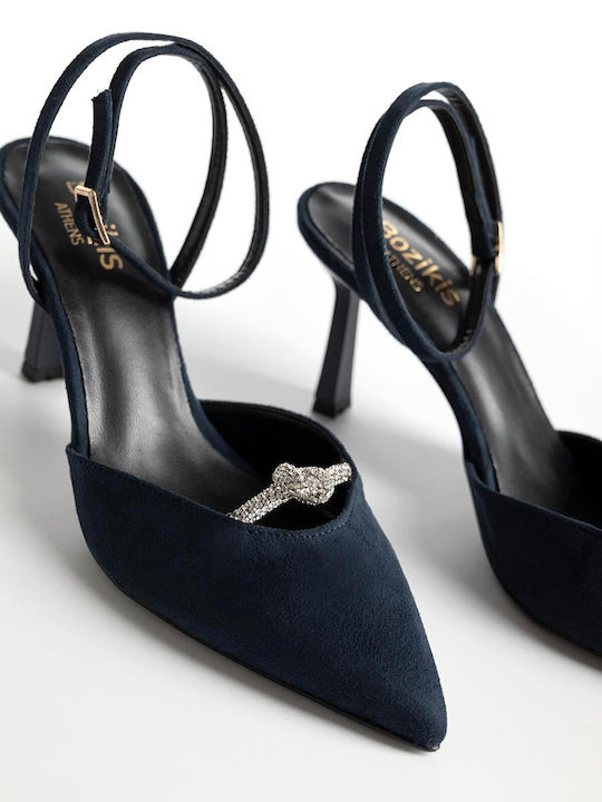 Pumps mit Stiletto-Absatz Blau