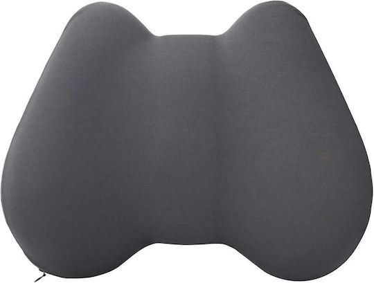 vidaXL Μαξιλάρι Καθίσματος Πλάτης με Memory Foam 42x32x14cm σε Γκρι χρώμα 42012709