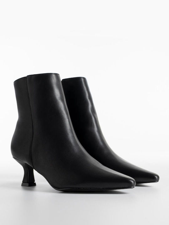 Women's Ankle Boots with Medium Heel Black