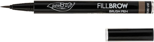 puroBio Cosmetics Waterproof Eyebrow Pen Brush in Blonde Shade 0.7ml