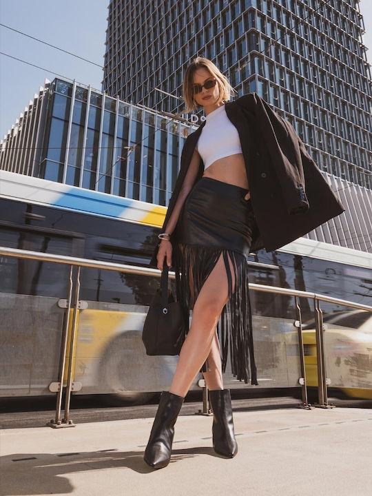 Women's Ankle Boots with Medium Heel Black