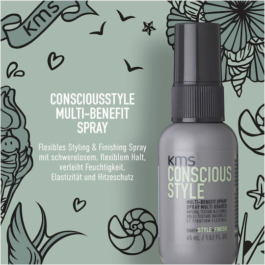 KMS Conscious Style Multi-benefit Λακ για Ελαφρύ Κράτημα 45ml