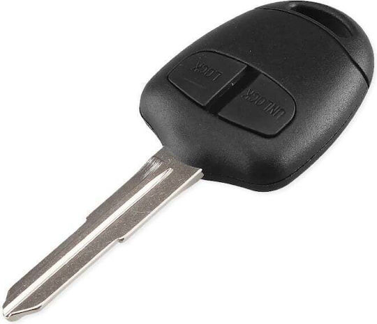 Husă Cheie Auto Compatibilă Mitsubishi Lancer Grandis Outlander Evo Colt Mirage 2 Butoane Lamă Dreapta