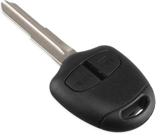 Husă Cheie Auto Compatibilă Mitsubishi Lancer Grandis Outlander Evo Colt Mirage 2 Butoane Lamă Dreapta