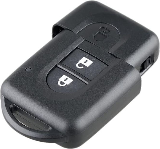 Techstar Autoschlüssel Schutzhülle 2 Tasten Kompatibel Nissan Qashqai Note X-trail Micra Nv200 Tiida – Uncut Blade