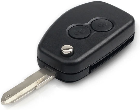 Techstar Husa Pentru Chei Auto Tip Cuțit 2 Butoane Vac102 Lamă Compatibil Dacia Logan Renault Trafic Aftermarket