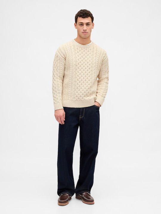 Langarm-Pullover Cream