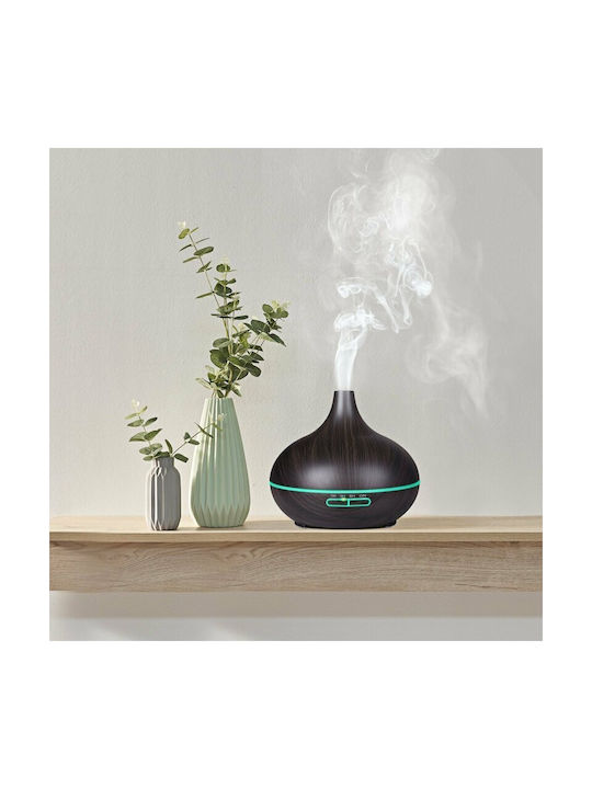 Vrising LED Aromatherapie-Diffusor Ultraschall mit Timer Braun 400ml