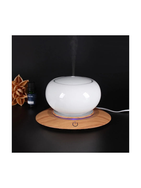 Vrising Lumini LED Dispozitiv de aromaterapie Ultrasonic cu temporizator Alb 300ml