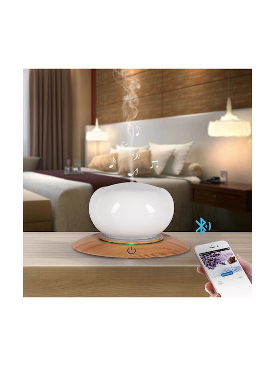 Vrising Lumini LED Dispozitiv de aromaterapie Ultrasonic cu temporizator Alb 300ml
