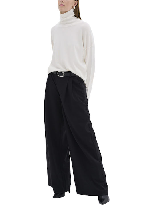 Damen Pullover Rollkragen Ecru
