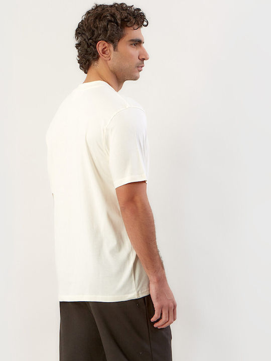 Athletic Short Sleeve Polo T-shirt Beige