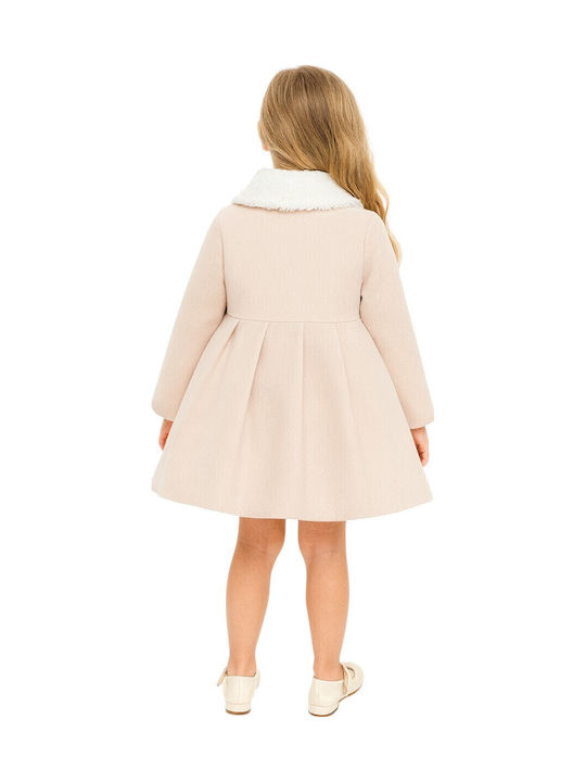 Kinder Mantel mit Futter Beige