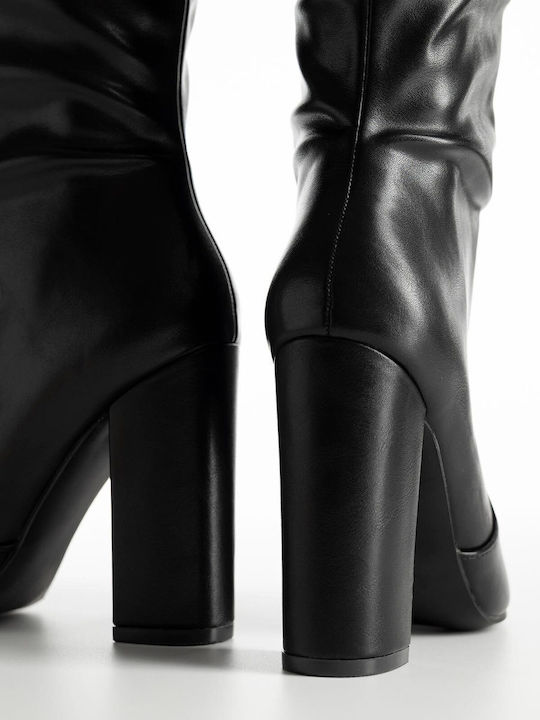 Damenstiefel mit hohem Absatz Schwarz
