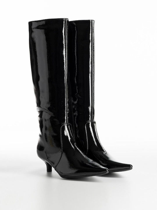 Patent Leather Women's Boots Black