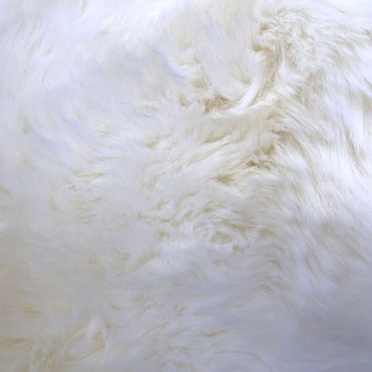 Rug Rectangular Leather White
