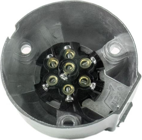 Metal 7-Pin 12 V Connector Socket CarGuard Trailer Trolley